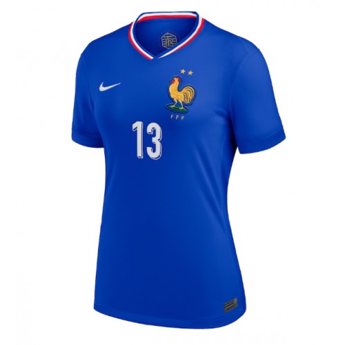 Echipament fotbal Franţa Kante #13 Tricou Acasa European 2024 pentru femei maneca scurta Echipament fotbal Franţa Kante #13 Tricou Acasa European 2024 pentru femei maneca scurta