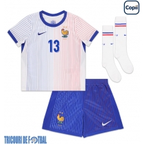 Echipament fotbal Franţa Kante #13 Tricou Deplasare European 2024 pentru copii maneca scurta (+ Pantaloni scurti)