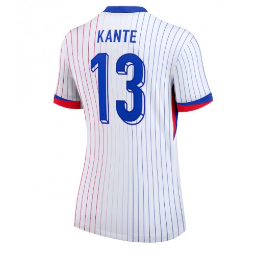 Echipament fotbal Franţa Kante #13 Tricou Deplasare European 2024 pentru femei maneca scurta Echipament fotbal Franţa Kante #13 Tricou Deplasare European 2024 pentru femei maneca scurta