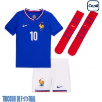 Echipament fotbal Franţa Kylian Mbappe #10 Tricou Acasa European 2024 pentru copii maneca scurta (+ Pantaloni scurti)