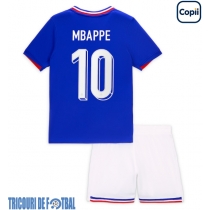 Echipament fotbal Franţa Kylian Mbappe #10 Tricou Acasa European 2024 pentru copii maneca scurta (+ Pantaloni scurti)