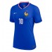 Echipament fotbal Franţa Kylian Mbappe #10 Tricou Acasa European 2024 pentru femei maneca scurta Echipament fotbal Franţa Kylian Mbappe #10 Tricou Acasa European 2024 pentru femei maneca scurta