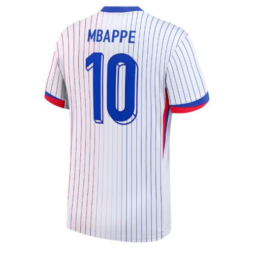 Echipament fotbal Franţa Kylian Mbappe #10 Tricou Deplasare European 2024 maneca scurta Echipament fotbal Franţa Kylian Mbappe #10 Tricou Deplasare European 2024 maneca scurta