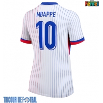 Echipament fotbal Franţa Kylian Mbappe #10 Tricou Deplasare European 2024 pentru femei maneca scurta