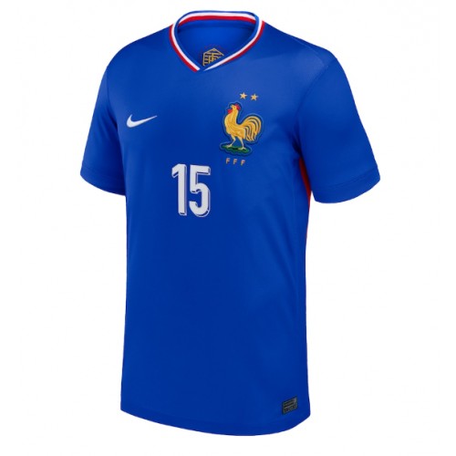 Echipament fotbal Franţa Marcus Thuram #15 Tricou Acasa European 2024 maneca scurta Echipament fotbal Franţa Marcus Thuram #15 Tricou Acasa European 2024 maneca scurta