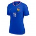 Echipament fotbal Franţa Marcus Thuram #15 Tricou Acasa European 2024 pentru femei maneca scurta