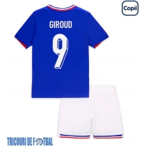 Echipament fotbal Franţa Olivier Giroud #9 Tricou Acasa European 2024 pentru copii maneca scurta (+ Pantaloni scurti)