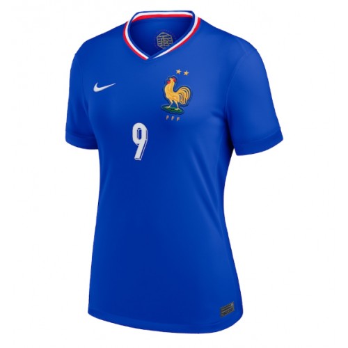 Echipament fotbal Franţa Olivier Giroud #9 Tricou Acasa European 2024 pentru femei maneca scurta Echipament fotbal Franţa Olivier Giroud #9 Tricou Acasa European 2024 pentru femei maneca scurta