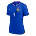 Echipament fotbal Franţa Olivier Giroud #9 Tricou Acasa European 2024 pentru femei maneca scurta Echipament fotbal Franţa Olivier Giroud #9 Tricou Acasa European 2024 pentru femei maneca scurta