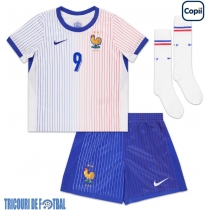 Echipament fotbal Franţa Olivier Giroud #9 Tricou Deplasare European 2024 pentru copii maneca scurta (+ Pantaloni scurti)