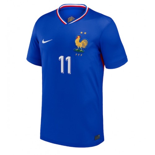 Echipament fotbal Franţa Ousmane Dembele #11 Tricou Acasa European 2024 maneca scurta Echipament fotbal Franţa Ousmane Dembele #11 Tricou Acasa European 2024 maneca scurta