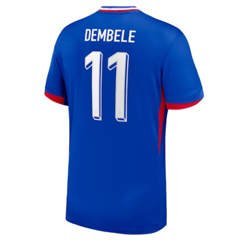 Echipament fotbal Franţa Ousmane Dembele #11 Tricou Acasa European 2024 maneca scurta Echipament fotbal Franţa Ousmane Dembele #11 Tricou Acasa European 2024 maneca scurta
