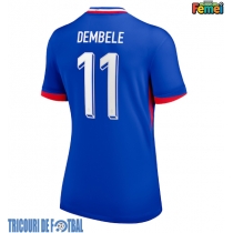 Echipament fotbal Franţa Ousmane Dembele #11 Tricou Acasa European 2024 pentru femei maneca scurta
