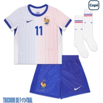 Echipament fotbal Franţa Ousmane Dembele #11 Tricou Deplasare European 2024 pentru copii maneca scurta (+ Pantaloni scurti)