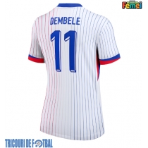 Echipament fotbal Franţa Ousmane Dembele #11 Tricou Deplasare European 2024 pentru femei maneca scurta