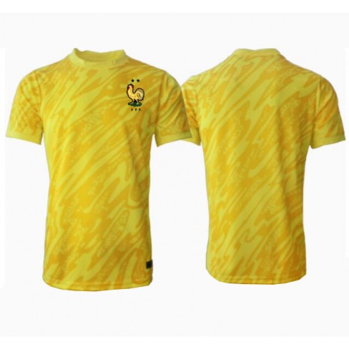 Echipament fotbal Franţa Portar Tricou Acasa European 2024 maneca scurta Echipament fotbal Franţa Portar Tricou Acasa European 2024 maneca scurta
