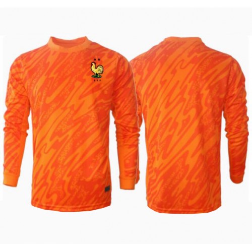 Echipament fotbal Franţa Portar Tricou Deplasare European 2024 maneca lunga Echipament fotbal Franţa Portar Tricou Deplasare European 2024 maneca lunga