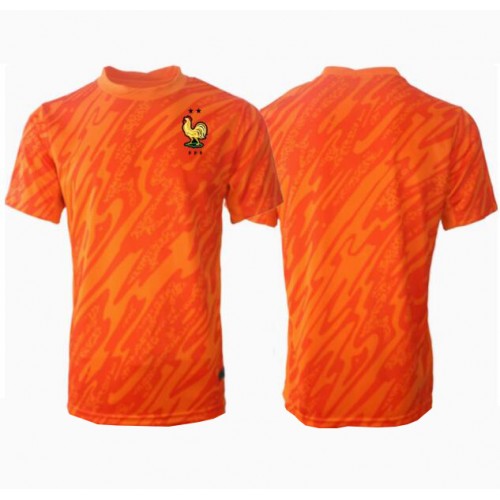 Echipament fotbal Franţa Portar Tricou Deplasare European 2024 maneca scurta Echipament fotbal Franţa Portar Tricou Deplasare European 2024 maneca scurta