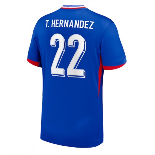 Echipament fotbal Franţa Theo Hernandez #22 Tricou Acasa European 2024 maneca scurta Echipament fotbal Franţa Theo Hernandez #22 Tricou Acasa European 2024 maneca scurta