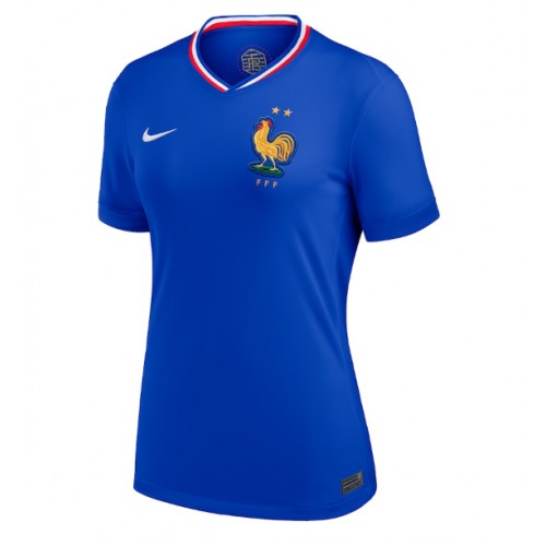 Echipament fotbal Franţa Tricou Acasa European 2024 pentru femei maneca scurta Echipament fotbal Franţa Tricou Acasa European 2024 pentru femei maneca scurta