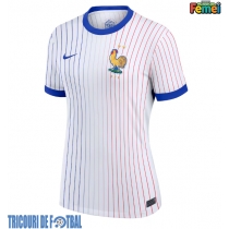Echipament fotbal Franţa Tricou Deplasare European 2024 pentru femei maneca scurta