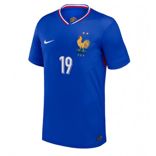 Echipament fotbal Franţa Youssouf Fofana #19 Tricou Acasa European 2024 maneca scurta Echipament fotbal Franţa Youssouf Fofana #19 Tricou Acasa European 2024 maneca scurta