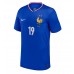Echipament fotbal Franţa Youssouf Fofana #19 Tricou Acasa European 2024 maneca scurta Echipament fotbal Franţa Youssouf Fofana #19 Tricou Acasa European 2024 maneca scurta