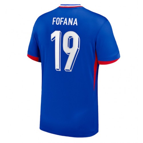 Echipament fotbal Franţa Youssouf Fofana #19 Tricou Acasa European 2024 maneca scurta Echipament fotbal Franţa Youssouf Fofana #19 Tricou Acasa European 2024 maneca scurta