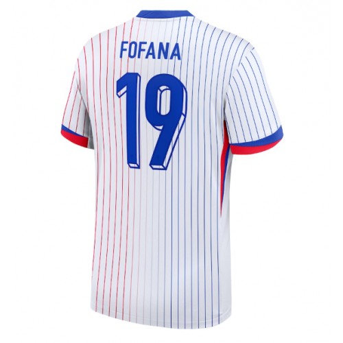 Echipament fotbal Franţa Youssouf Fofana #19 Tricou Deplasare European 2024 maneca scurta Echipament fotbal Franţa Youssouf Fofana #19 Tricou Deplasare European 2024 maneca scurta
