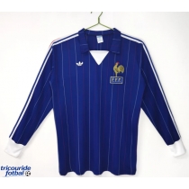 Echipament fotbal Franța 1980-1982 Tricou Retro Acasa maneca lunga