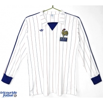 Echipament fotbal Franța 1980-1982 Tricou Retro Deplasare maneca lunga