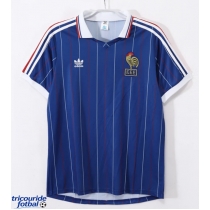 Echipament fotbal Franța 1982 Tricou Retro Acasa maneca scurta