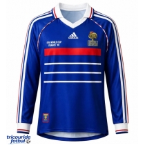 Echipament fotbal Franța 1998 Tricou Retro Acasa maneca lunga