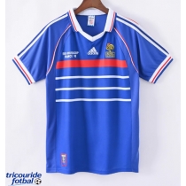 Echipament fotbal Franța 1998 Tricou Retro Acasa maneca scurta
