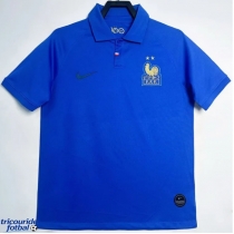Echipament fotbal Franța 2019 Centenary Tricou Retro Acasa maneca scurta