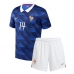 Echipament fotbal Franța Adrien Rabiot #14 Tricou Acasa Mondial 2026 pentru copii maneca scurta (+ Pantaloni scurti)