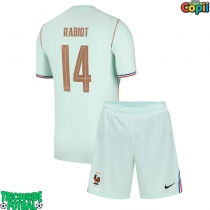 Echipament fotbal Franța Adrien Rabiot #14 Tricou Deplasare Mondial 2026 pentru copii maneca scurta (+ Pantaloni scurti)