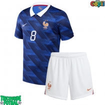 Echipament fotbal Franța Aurelien Tchouameni #8 Tricou Acasa Mondial 2026 pentru copii maneca scurta (+ Pantaloni scurti)