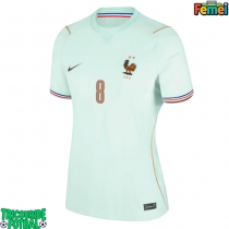Echipament fotbal Franța Aurelien Tchouameni #8 Tricou Deplasare Mondial 2026 pentru femei maneca scurta
