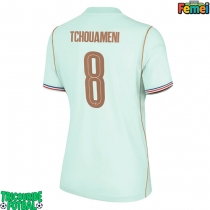 Echipament fotbal Franța Aurelien Tchouameni #8 Tricou Deplasare Mondial 2026 pentru femei maneca scurta