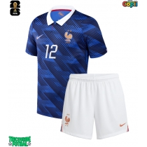 Echipament fotbal Franța Bradley Barcola #12 Tricou Acasa Mondial 2026 pentru copii maneca scurta (+ Pantaloni scurti)