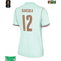 Echipament fotbal Franța Bradley Barcola #12 Tricou Deplasare Mondial 2026 pentru femei maneca scurta