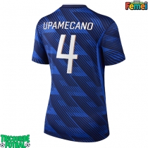 Echipament fotbal Franța Dayot Upamecano #4 Tricou Acasa Mondial 2026 pentru femei maneca scurta