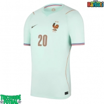 Echipament fotbal Franța Desire Doue #20 Tricou Deplasare Mondial 2026 maneca scurta