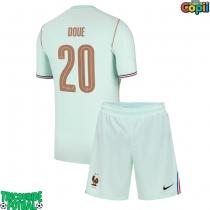 Echipament fotbal Franța Desire Doue #20 Tricou Deplasare Mondial 2026 pentru copii maneca scurta (+ Pantaloni scurti)