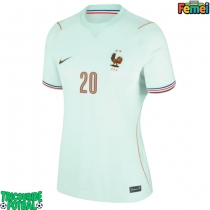 Echipament fotbal Franța Desire Doue #20 Tricou Deplasare Mondial 2026 pentru femei maneca scurta