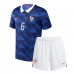 Echipament fotbal Franța Eduardo Camavinga #6 Tricou Acasa Mondial 2026 pentru copii maneca scurta (+ Pantaloni scurti)