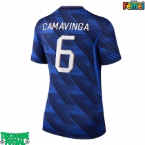 Echipament fotbal Franța Eduardo Camavinga #6 Tricou Acasa Mondial 2026 pentru femei maneca scurta