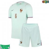 Echipament fotbal Franța Eduardo Camavinga #6 Tricou Deplasare Mondial 2026 pentru copii maneca scurta (+ Pantaloni scurti)