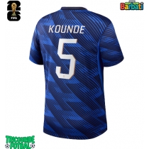 Echipament fotbal Franța Jules Kounde #5 Tricou Acasa Mondial 2026 maneca scurta